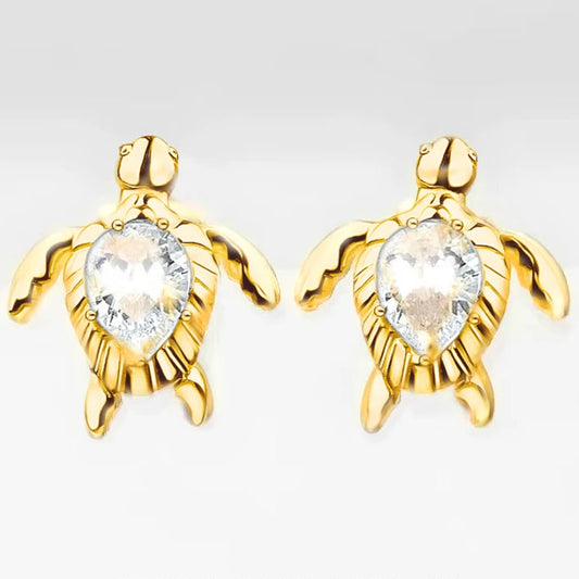 Turtle Silver Stud